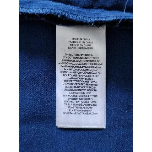 Lauren Ralph Lauren Womens Lace Sheath Dress Size 4 Blue V-Neck Holiday Party - Picture 6 of 9